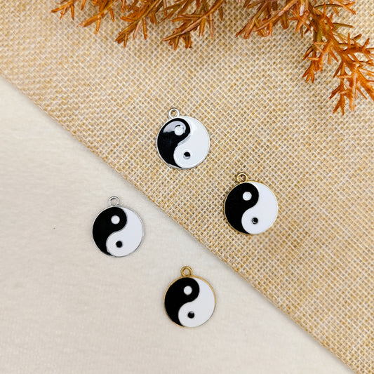Yin Yang Reversible Metal Charms