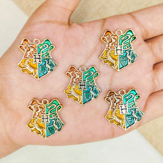 Hogwarts Crest Metal Charms