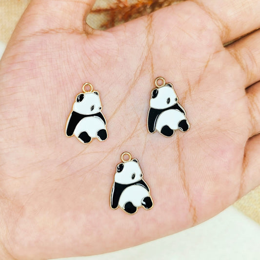 Sleeping Panda Metal Charms