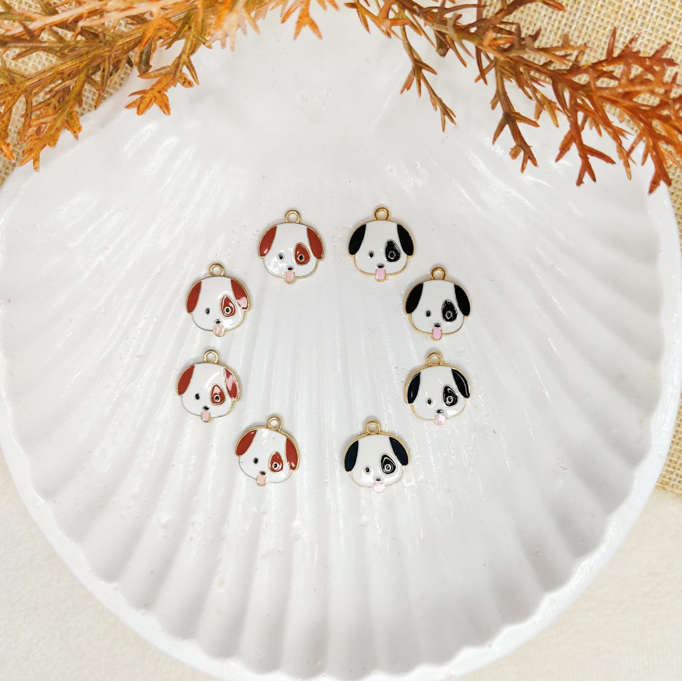 Cute Puppy Dog Metal Charms