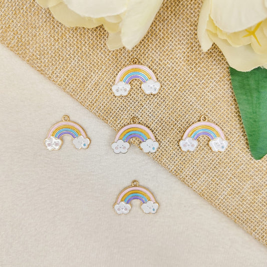 Happy-Sad Rainbow Cloud Charms
