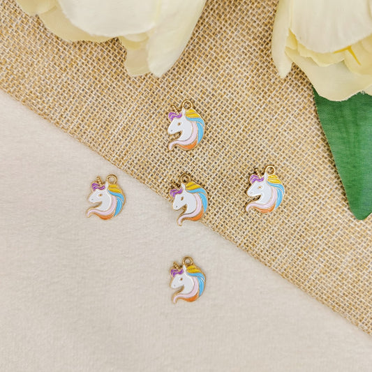 Cute Mini Pastel Unicorn Charms