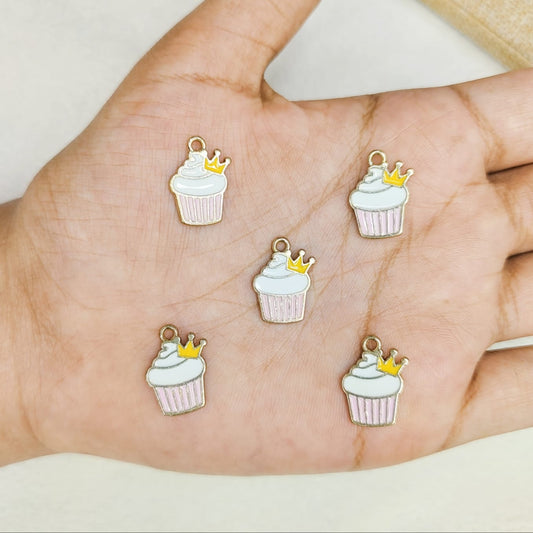 Princess Cupcake Metal Charms
