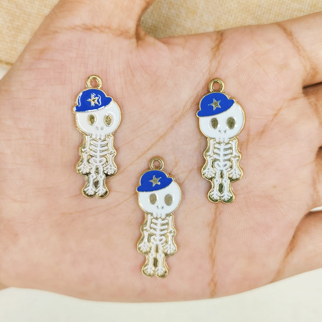 Skeleton Man Metal Charms