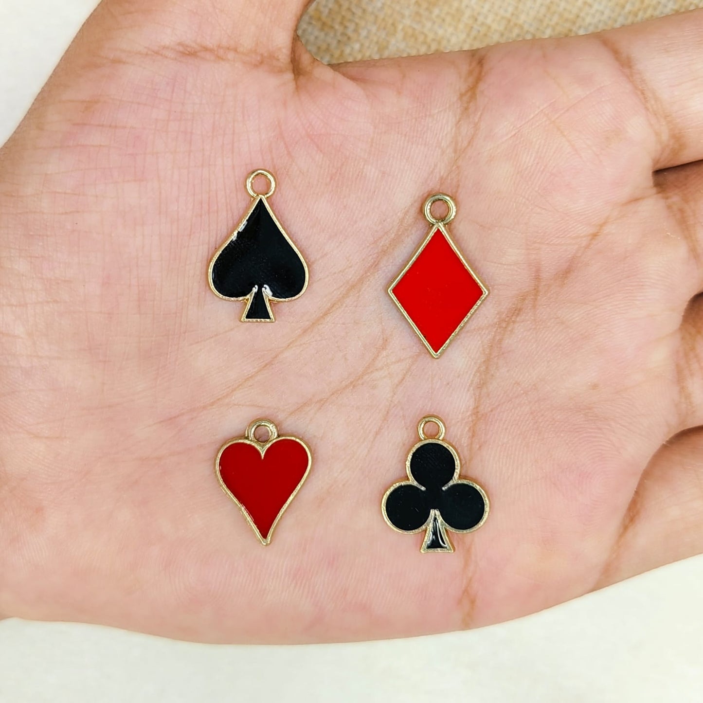 Playing Card Suits Charms
