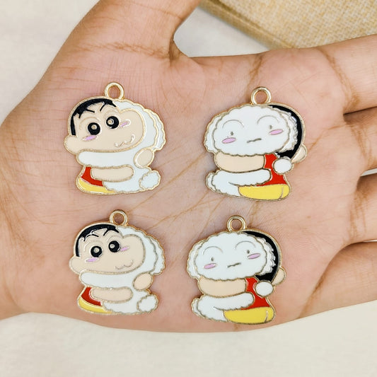 Shinchan & Shiro Reversible Charms