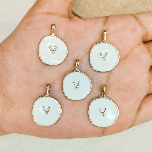 Round Enamel Galaxy Charms