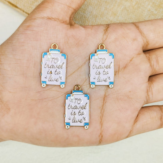 Pink Travel Trolley Charms