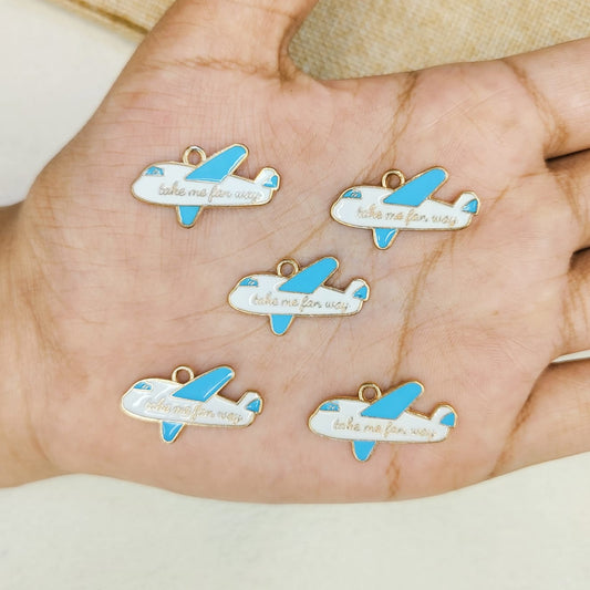Jumbojet Airplane Metal Charms