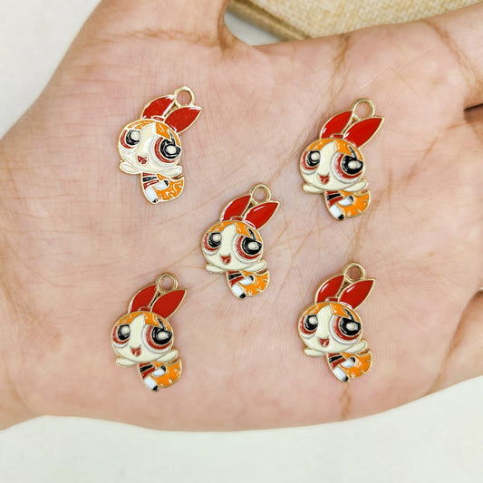Powerpuff Girls Metal Charms