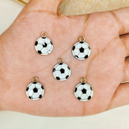 Mini Football Metal Charms