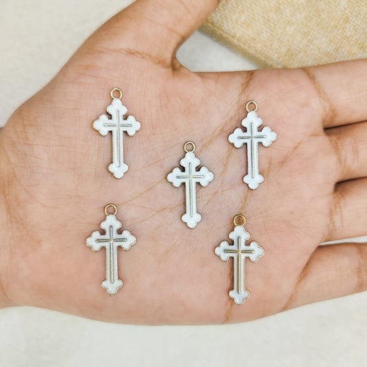 Holy Cross Enamel Charms