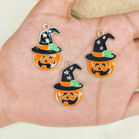 Spooky Pumpkin Metal Charms