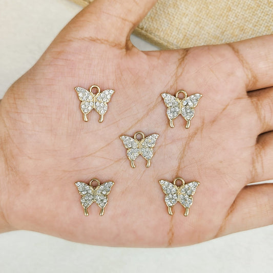 Luxury Studded Mini Butterfly Charms