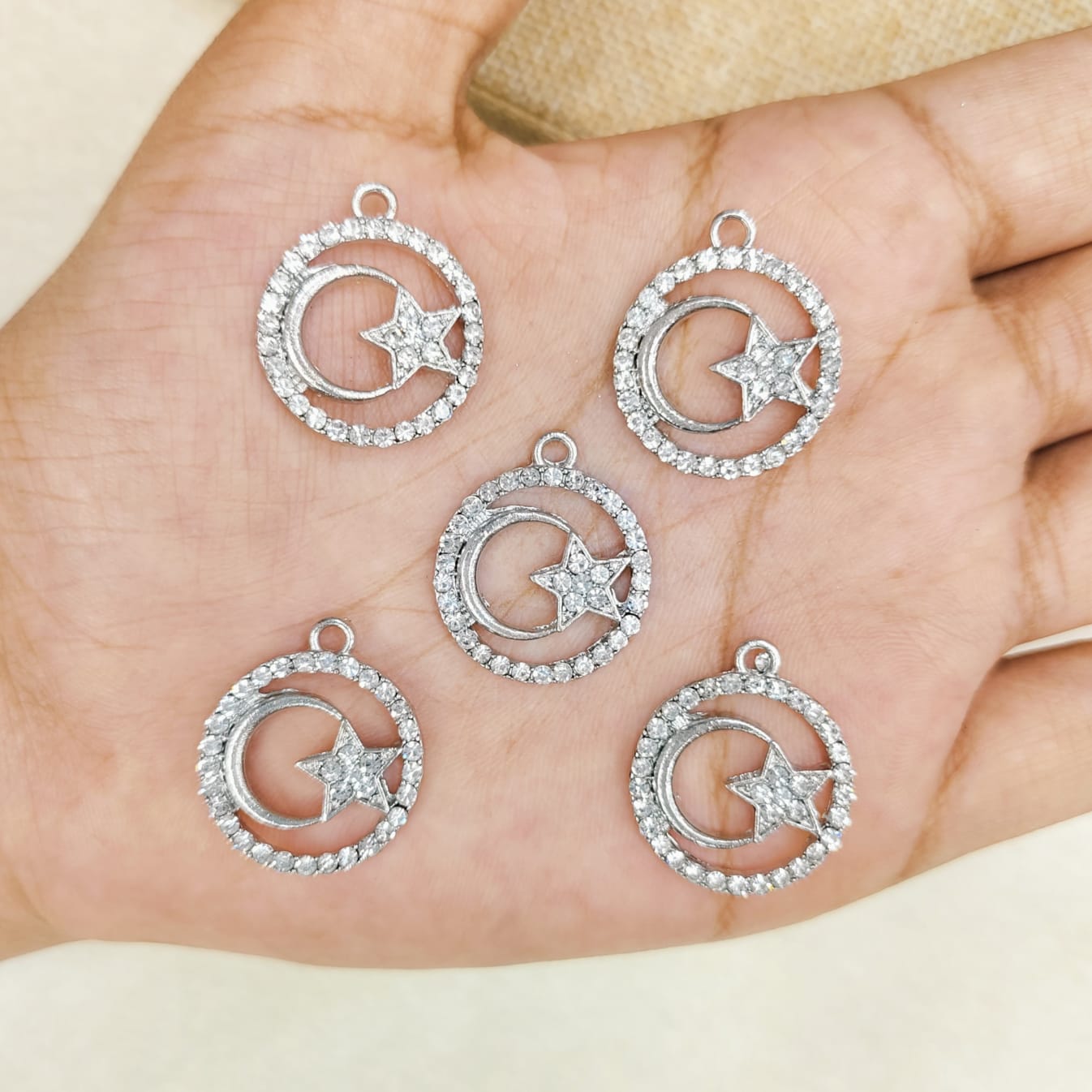 Luxury Crescent Moon & Star Charms