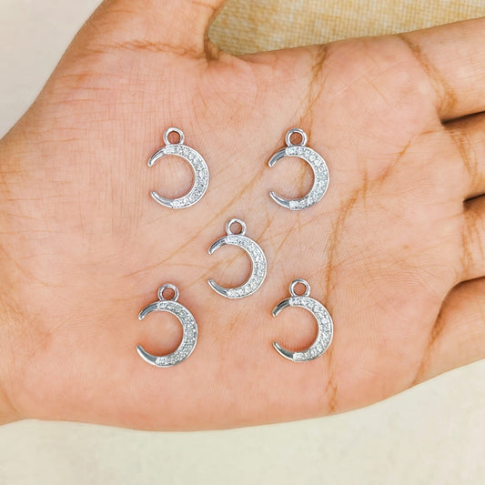 Luxury Studded Mini Moon Charms