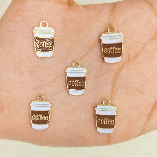 Mini Coffee Sipper Metal Charms