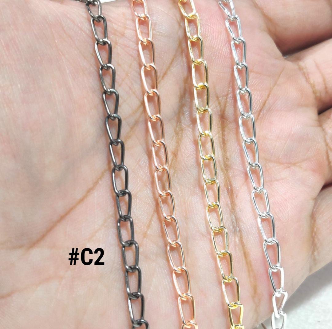 Narrow Long Slim-Link Chain (4mm)