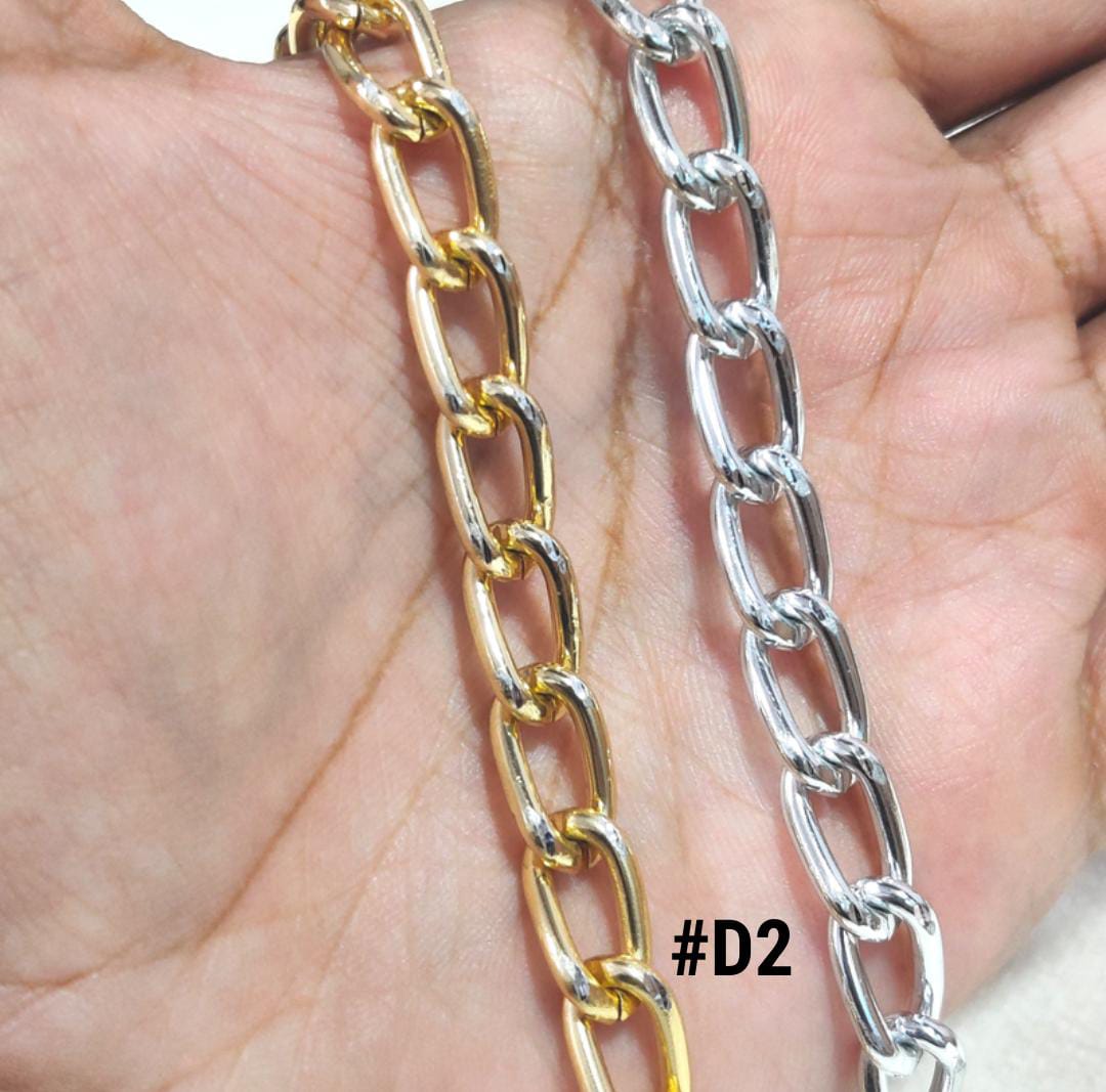 Long Cut-Link Chunky Chain