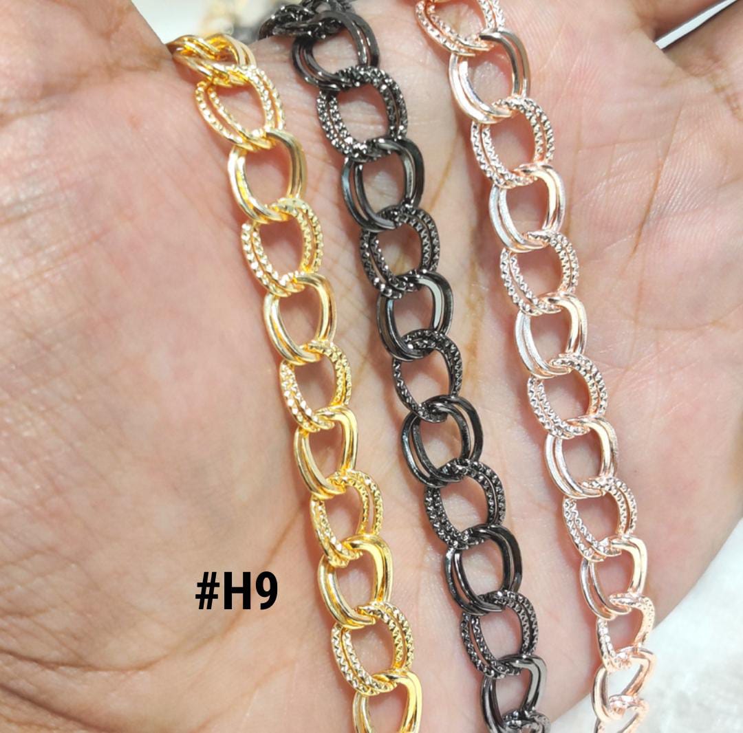 Shiny Double-Link Metal Chain