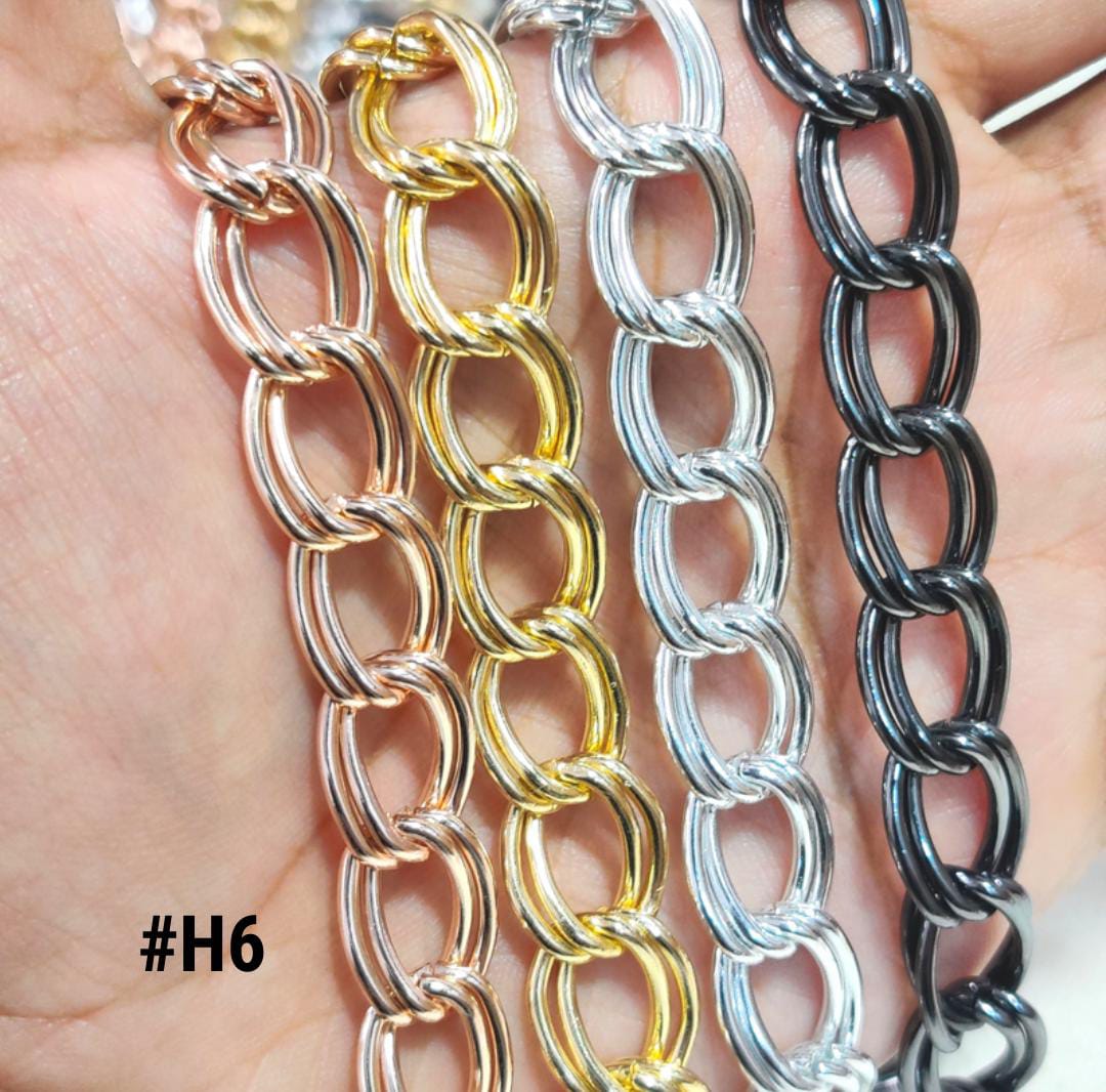 Chunky Curvy Double-Link Chain