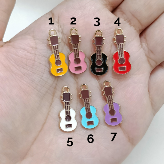Mini Musical Guitar Metal Charms