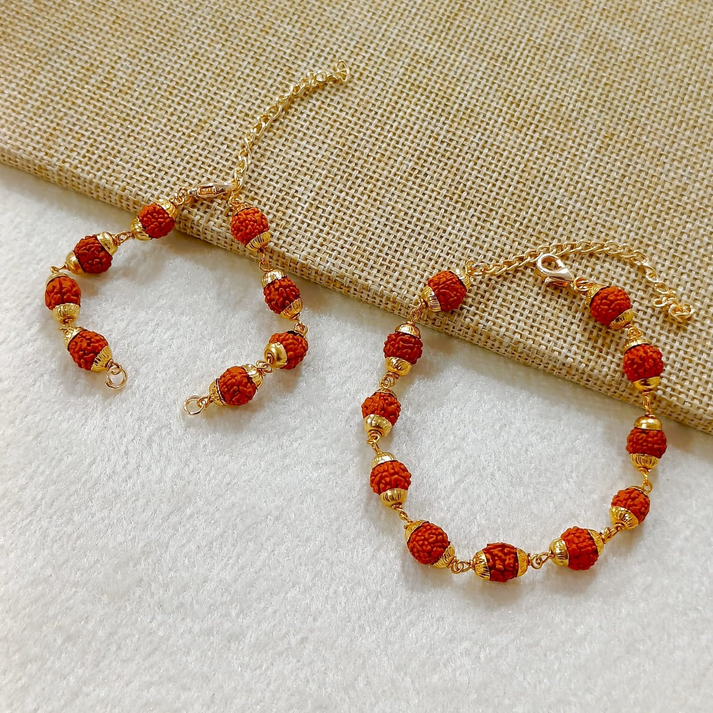 Natural Rudraksha Beads Unisex Bracelet