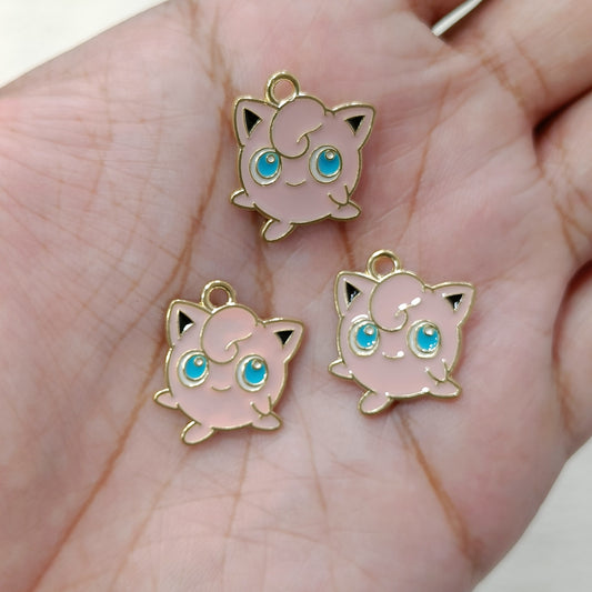Jigglypuff Pokemon Metal Charms