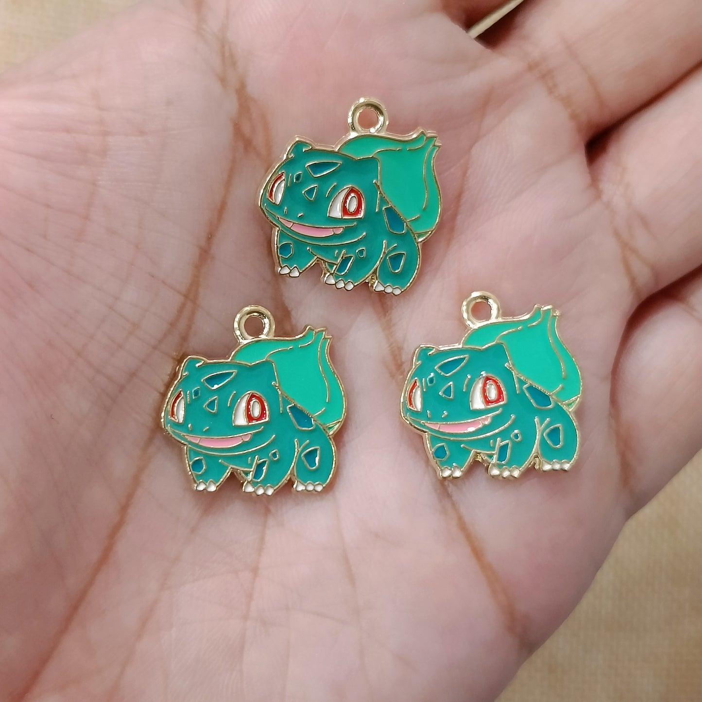 Bulbasaur Pokemon Metal Charms