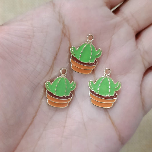 Cute Cactus Plant Charms