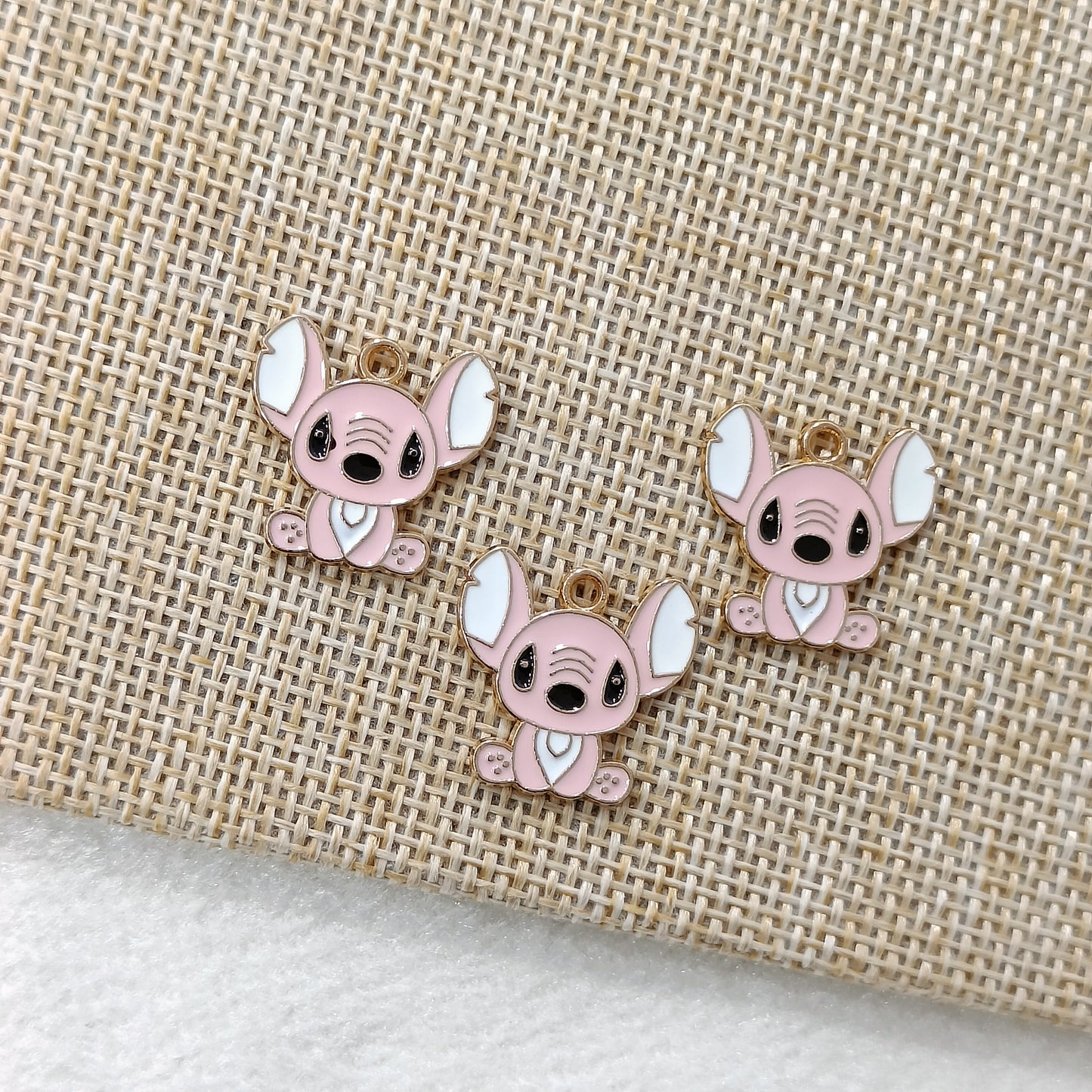 Cute Sitting Stitch Disney Metal Charms