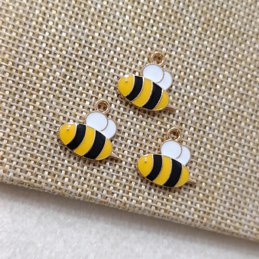 Cute Bumblebee Honeybee Metal Charms