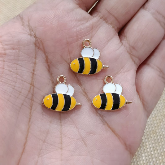 Cute Bumblebee Honeybee Metal Charms