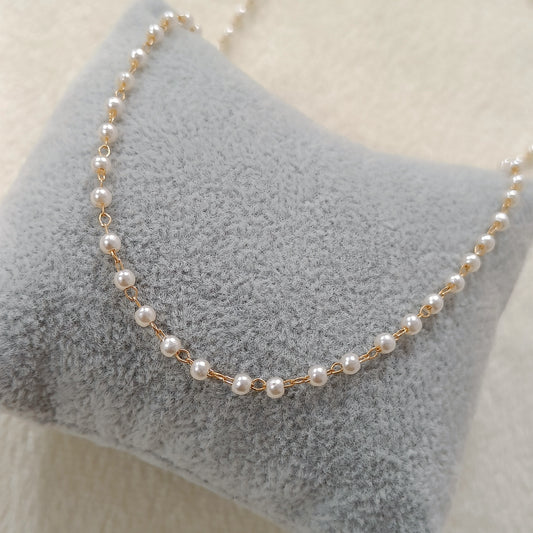 Pearl Knotting Chain Necklace