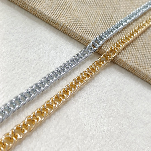 Narrow Double-Link Metal Chain