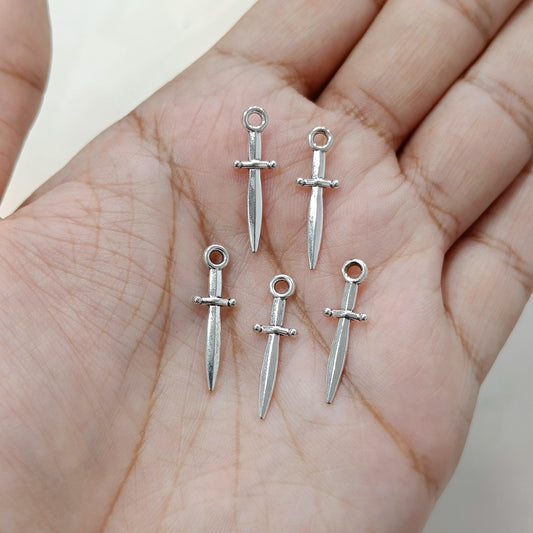 Oxo-Silver Mini Dagger Metal Charms