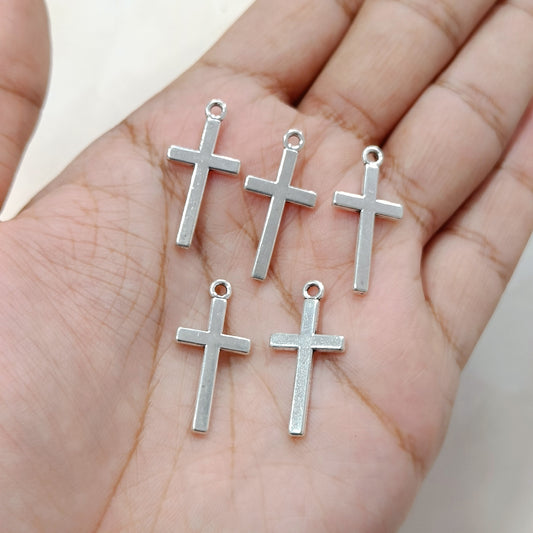 Oxo-Silver Plain Holy Cross Metal Charms
