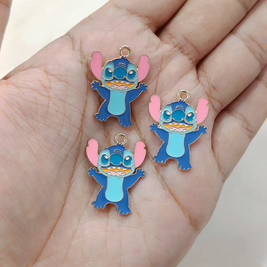 Naughty Stitch Disney Metal Charms