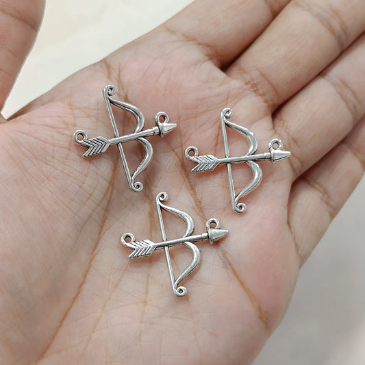 Oxo-Silver Bow & Arrow Metal Charms