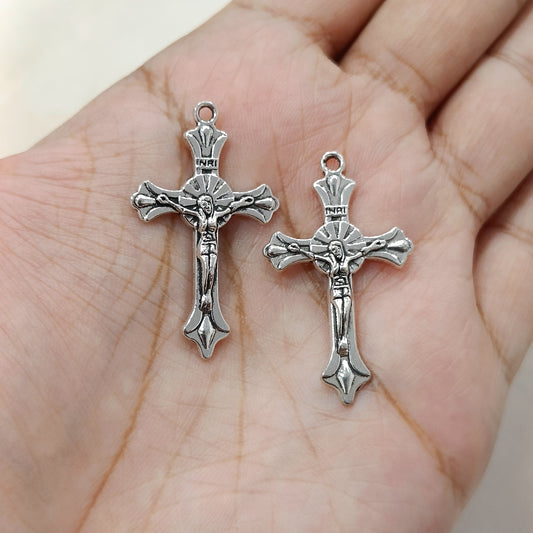 Oxo-Silver Holy Cross Metal Charms