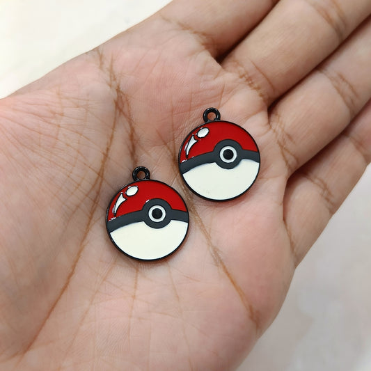 Pokeball Metal Charms