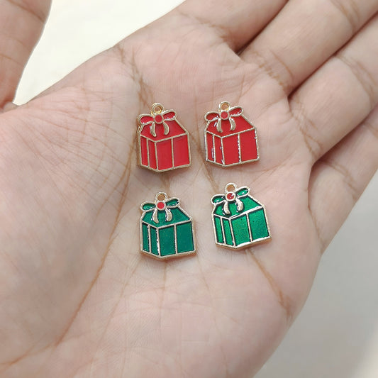 Mini Giftbox Metal Charms