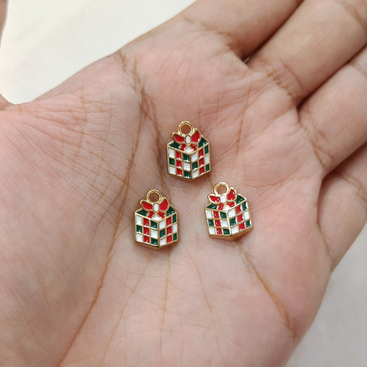 Mini Multicolour Giftbox Metal Charms