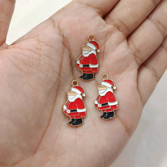 Standing Santa Claus Metal Charms
