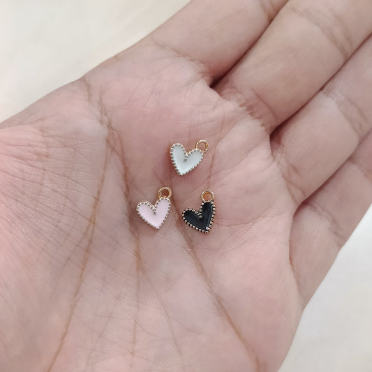 Cute Mini Heart Metal Charms