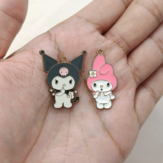 My Melody & Kuromi Metal Charms