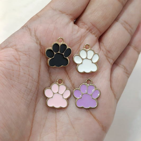 Cute Big Paw Metal Charms
