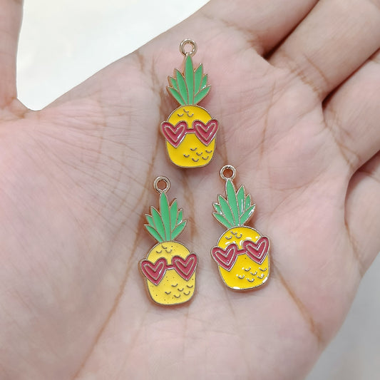 Cool Pineapple Metal Charms