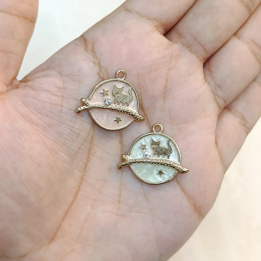 Aesthetic Kitty Coin Metal Charms