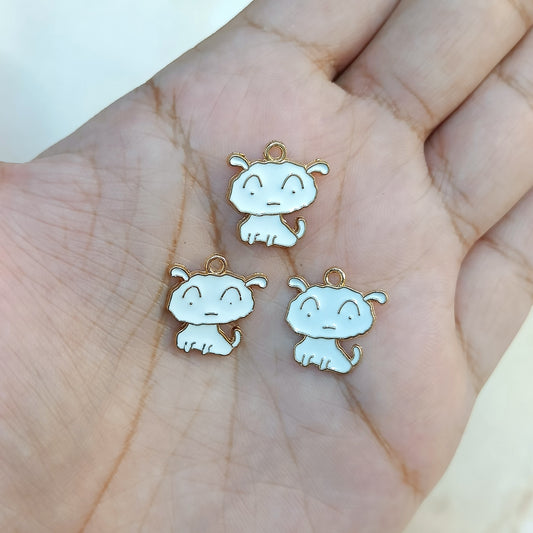 Shiro Shinchan Pet Dog Metal Charms